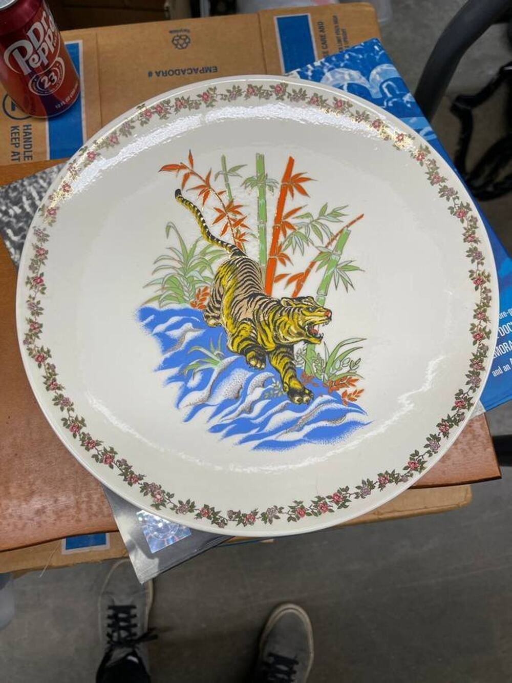 Asian Tiger Ceramic Plate